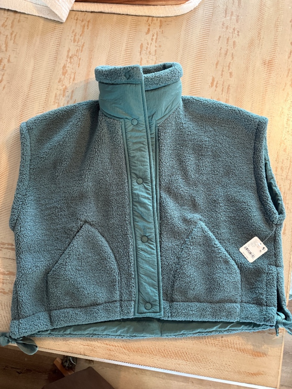 Free People Scout It Out Fleece Vest Jacket-NWT Size XS